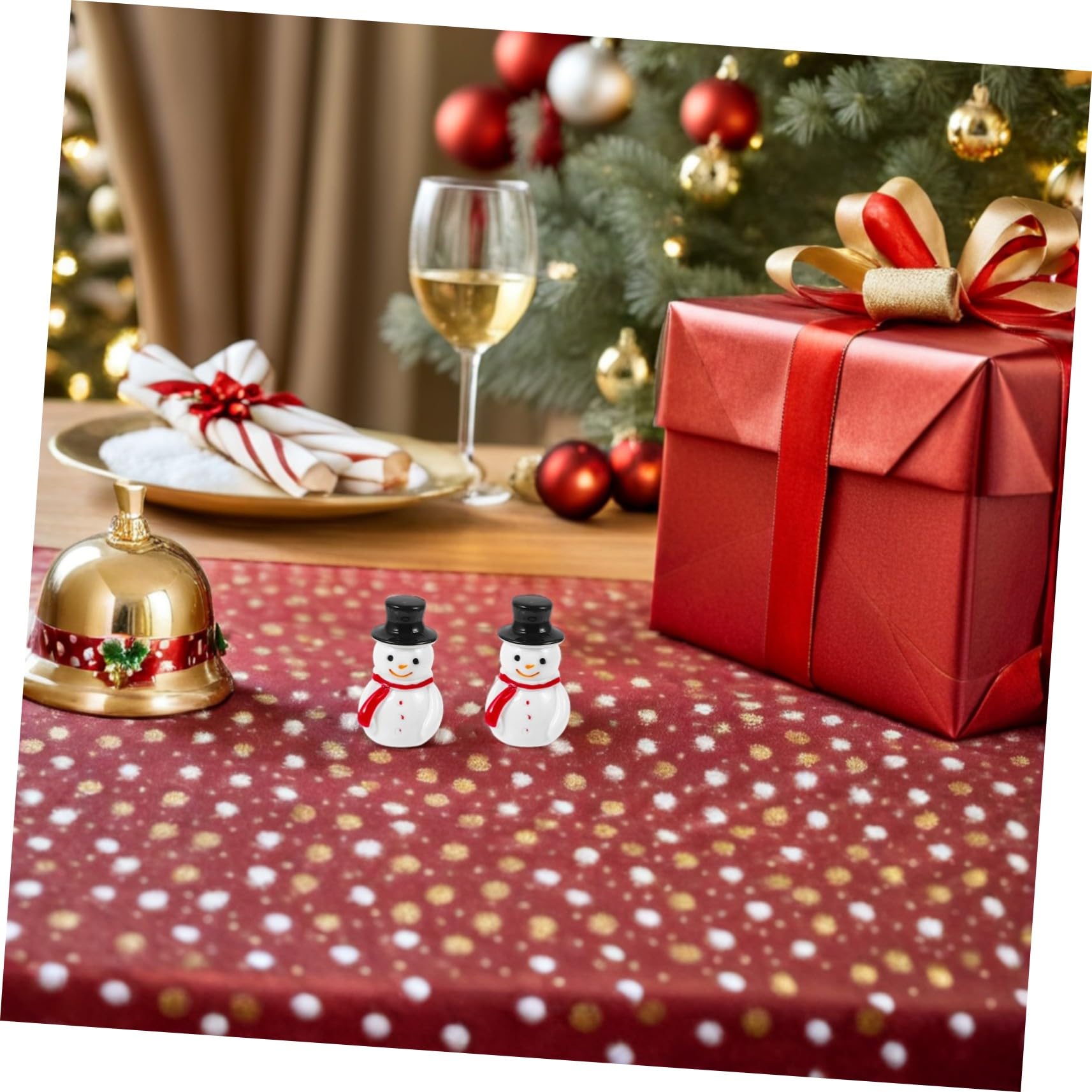 Mobestech 100pièces Lot de Mini Figurines De Bonhommes De Neige Décorations Résine pour Noël Anniversaires Et Intérieurs