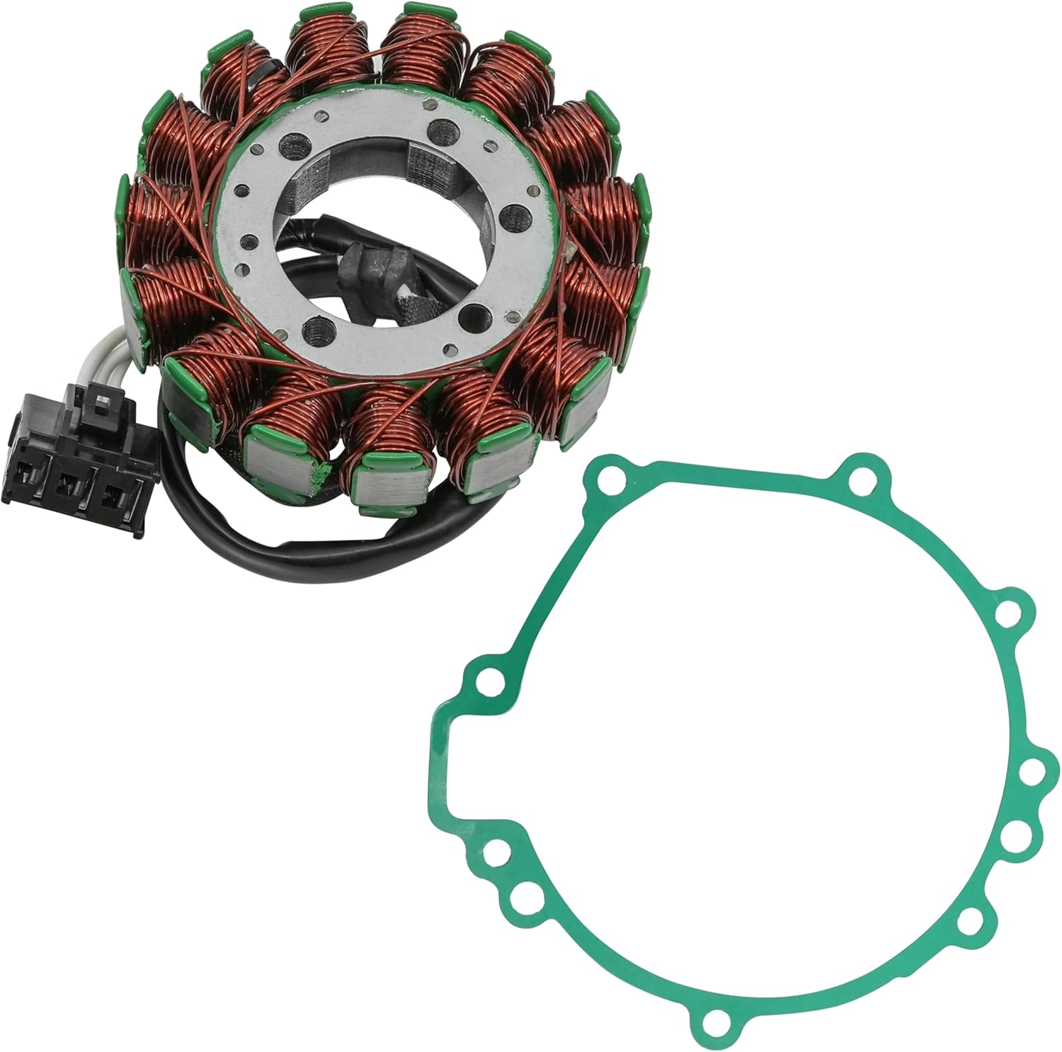 Caltric Stator and Gasket Compatible With Kawasaki Zx10R Zx-10R Ninja Zx1000 Zx-1000 2006 2007