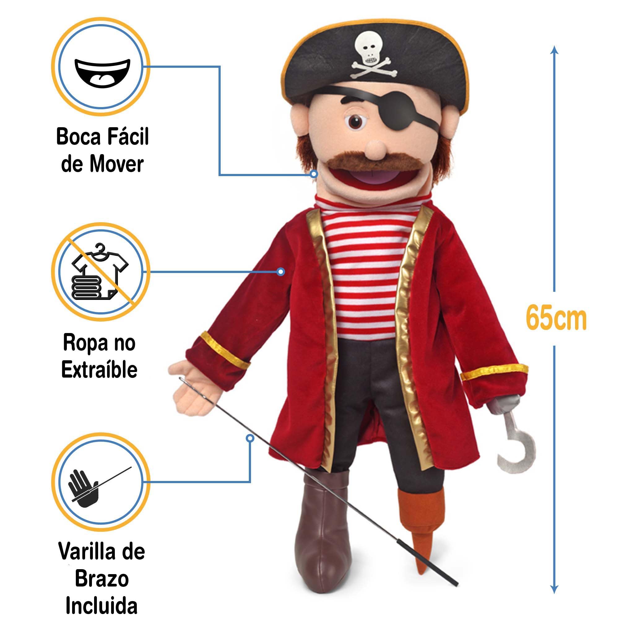 Pirate Kids Full Body Puppets Toys, 25 x 12 x 10 (in.) by Silly Puppets