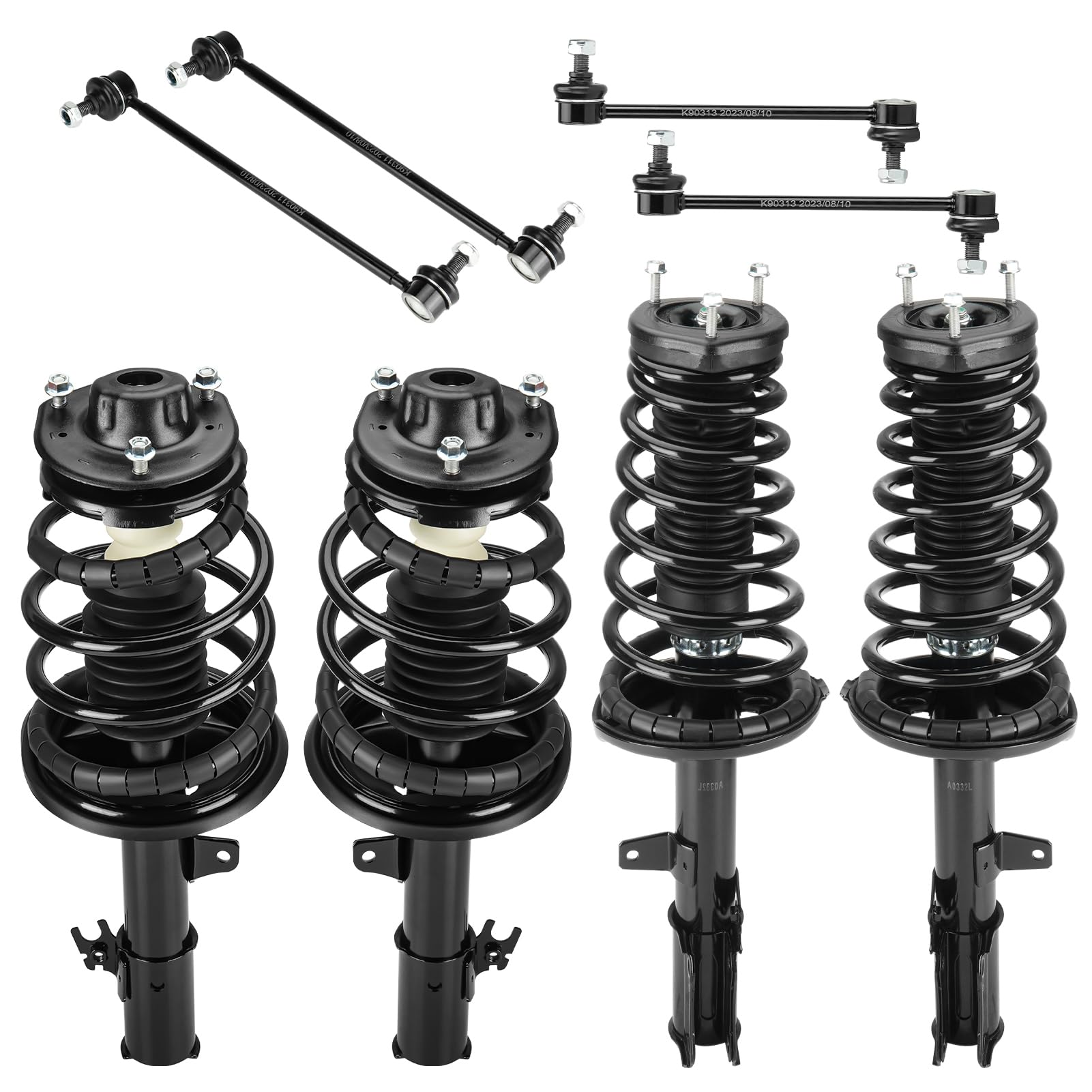 kyomineee  silicoco 2点 Amazon.com: Front & Rear w/Coil Strut and Sway Bar Links for
