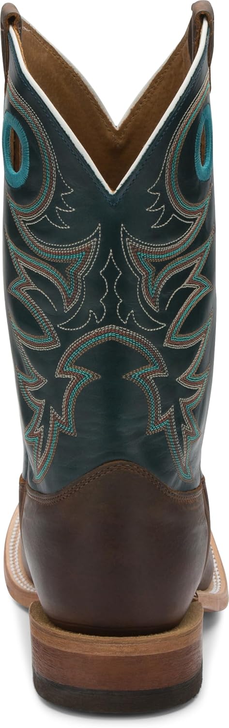 Justin Drennan 11" Western Boot for Men, Premium Leather, Cushioned Insole, Durable Outsole