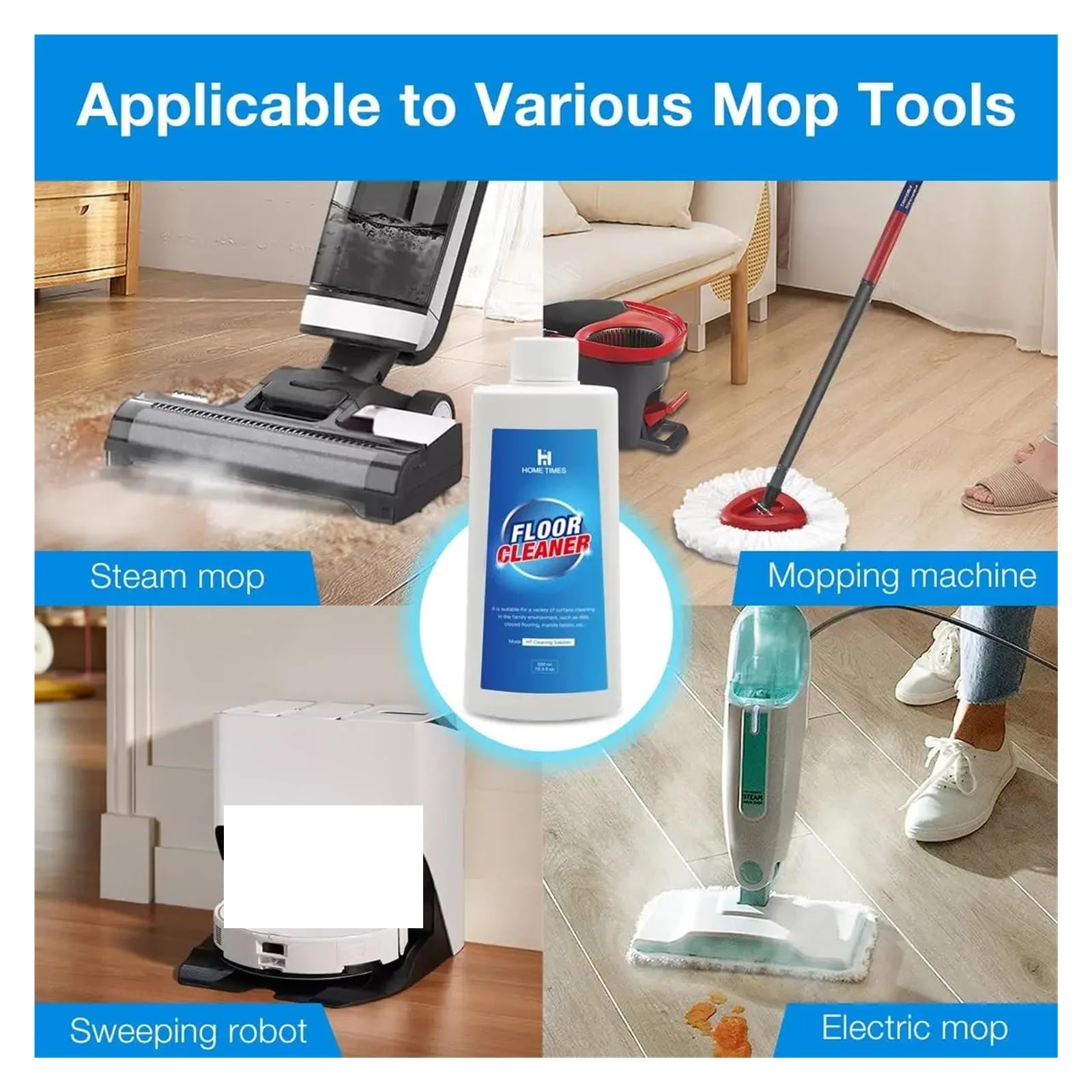 Roboter-Staubsauger-Bodenreinigungskonzentrat for Mopps, Kompatibel Mit Roborock, Kompatibel Mit Tineco, IFloor Usw. Hartholz Und Mehrere Oberflächen(2 bottles)