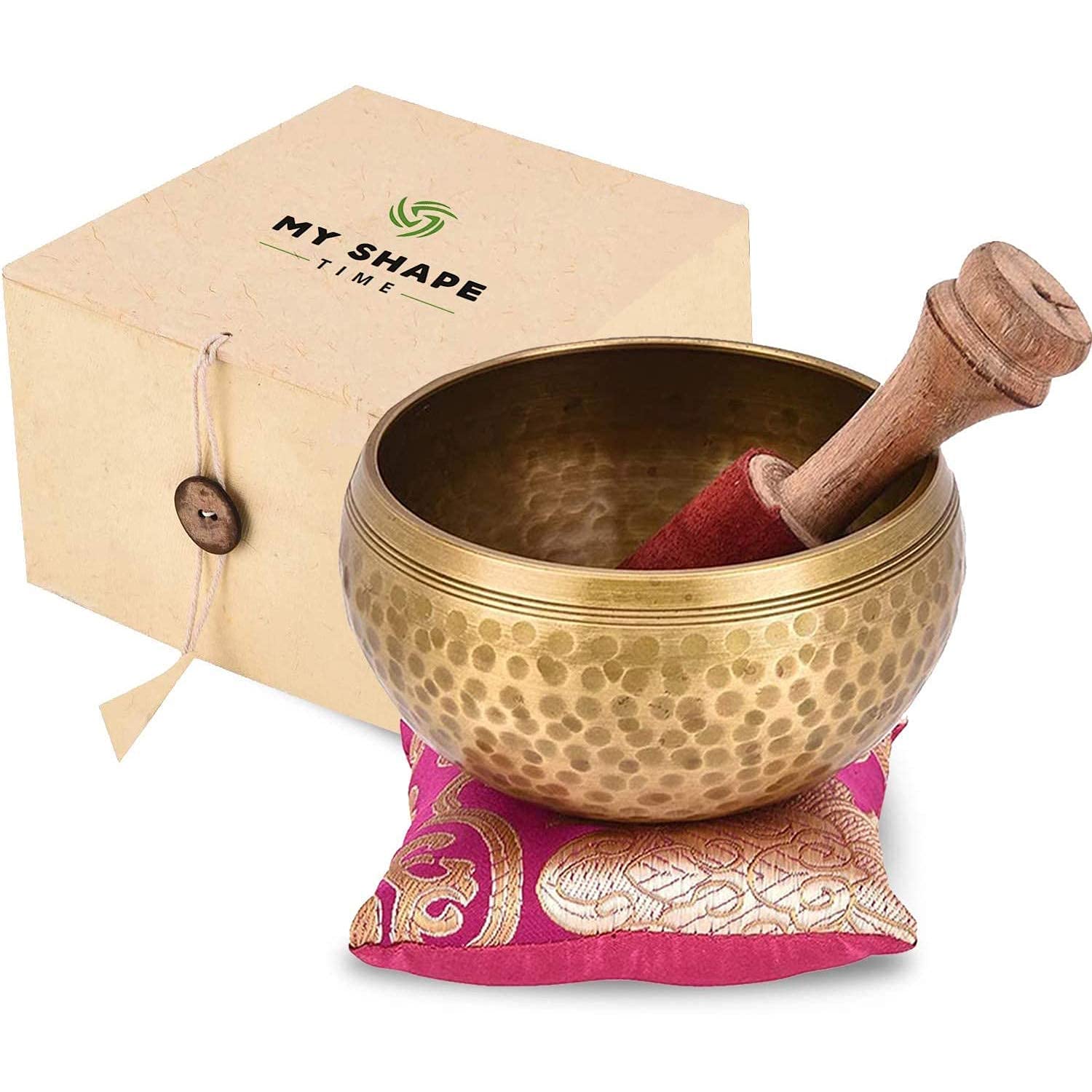Enorme Basket 1127 - Campana tibetana da canto da 10,5 cm con campana di canto per la meditazione e la musica da meditazione