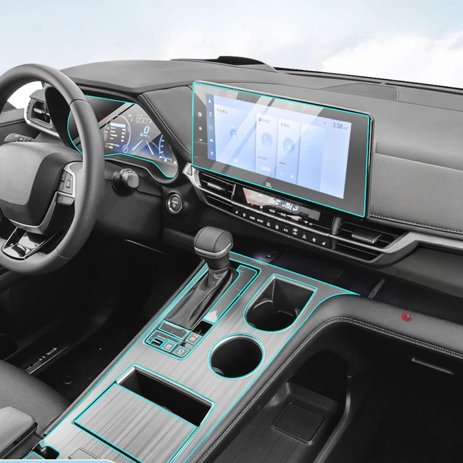 Film de protection anti-rayures Toyota Sienna 2021-2023 en TPU transparent résistant