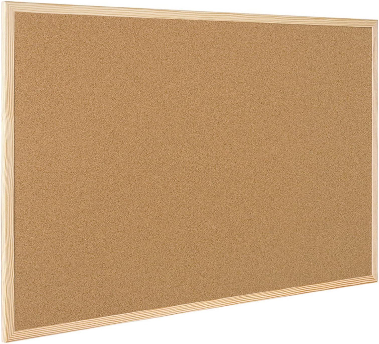 Raylu Paper Natural Cork Board Without Markers, 60 x 40 cm Bulletin Board - Brown