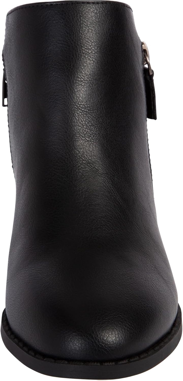 Comfort Plus Womens Ashlee Ankle Chunky Stacked Heel Boot by Payless