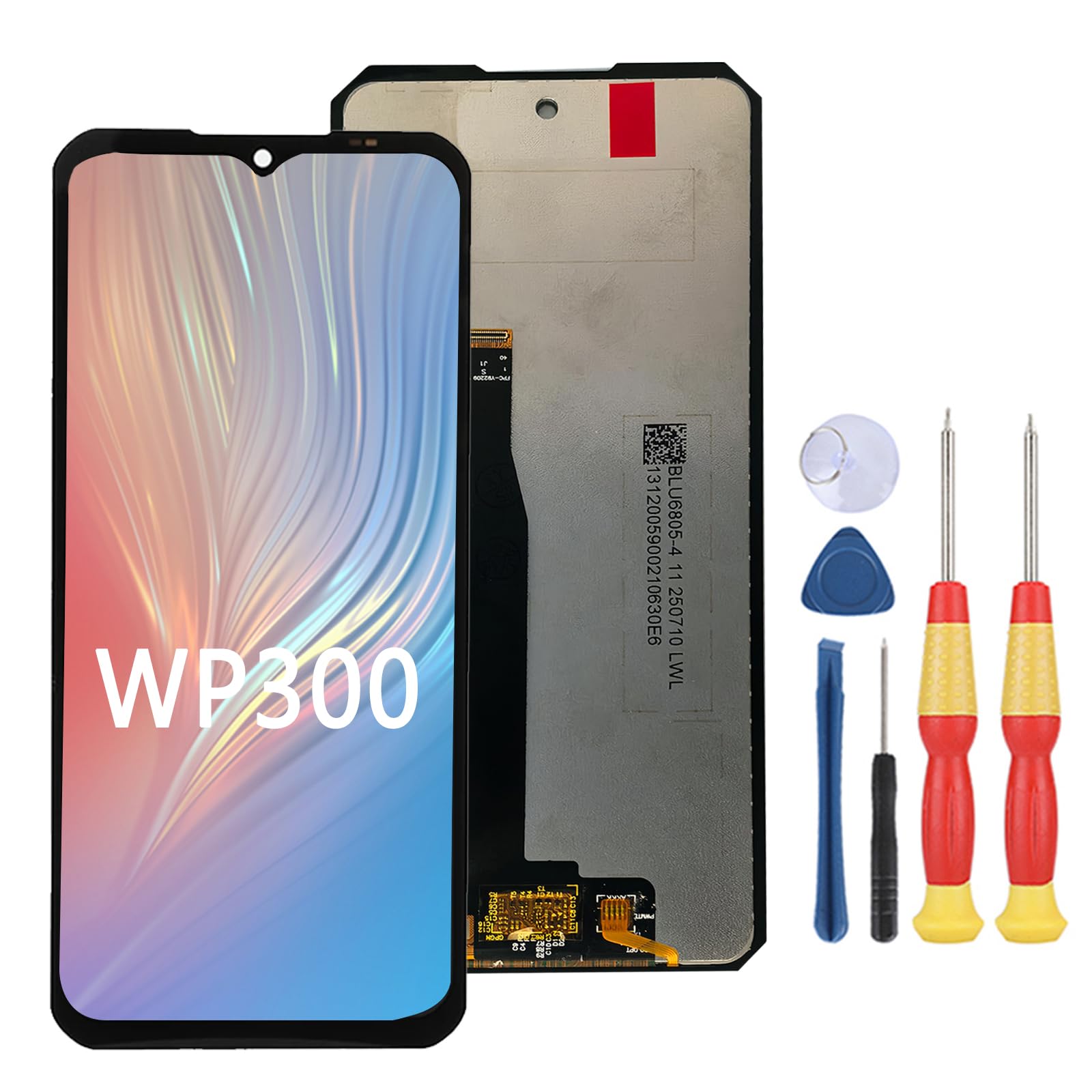 Écran LCD compatible avec Oukitel WP300 LCD Display Touch Screen Assembly Pièces de rechange avec outils