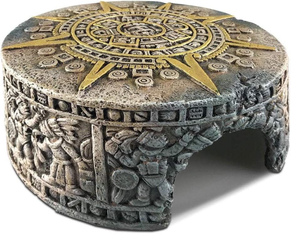 Exo Terra Aztec Stone Calendar Hide, Decorative Terrarium Cave (Small)