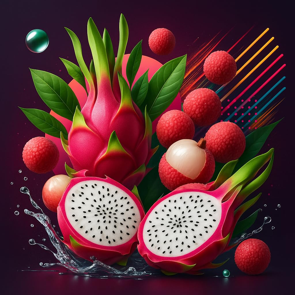 Lychee Dragon Kiss - frutto del drago & lychee aroma concentrato - vegano - Sasami - 100ml