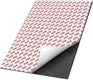 High Energy 80 Mil Magnetic Sheet With Adhesive Backing, 8.5x11 Inches Anisotropic Flexible Rubber Magnets (1 Piece)