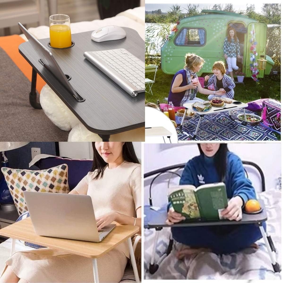 Exclusive Discount 70% Price Laptop Desk Laptop Bed Tray Table Large Foldable Laptop Notebook Stand Desk with Ipad and Cup Holder Perfect for Breakfast, Reading, Working,Watching Movie on Bed/Couch/Sofa (Black Stripe) One-Day Sale: Up to 70% Off Laptop Desk Laptop Bed Tray Table Large Foldable Laptop Notebook Stand Desk with Ipad and Cup Holder Perfect for Breakfast, Reading, Working,Watching Movie on Bed/Couch/Sofa (Black Stripe)