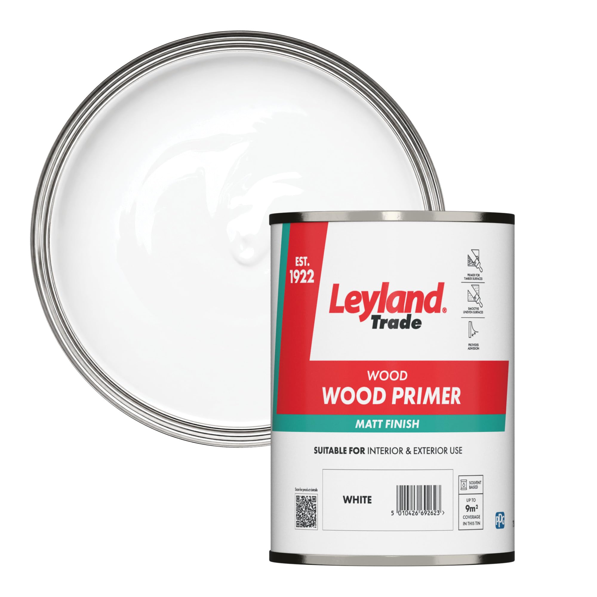 Leyland Trade - Wood Primer - White - 750ml