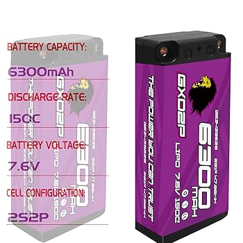 ショートリポ　2個セット Amazon.co.jp: GXDZP ショートリポ バッテリー 2S 7.6V 150C