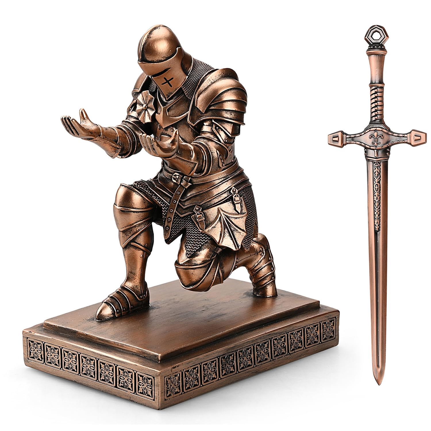 Ofiedx Medieval Knight Pen Holder King's Guard Armored - View #7