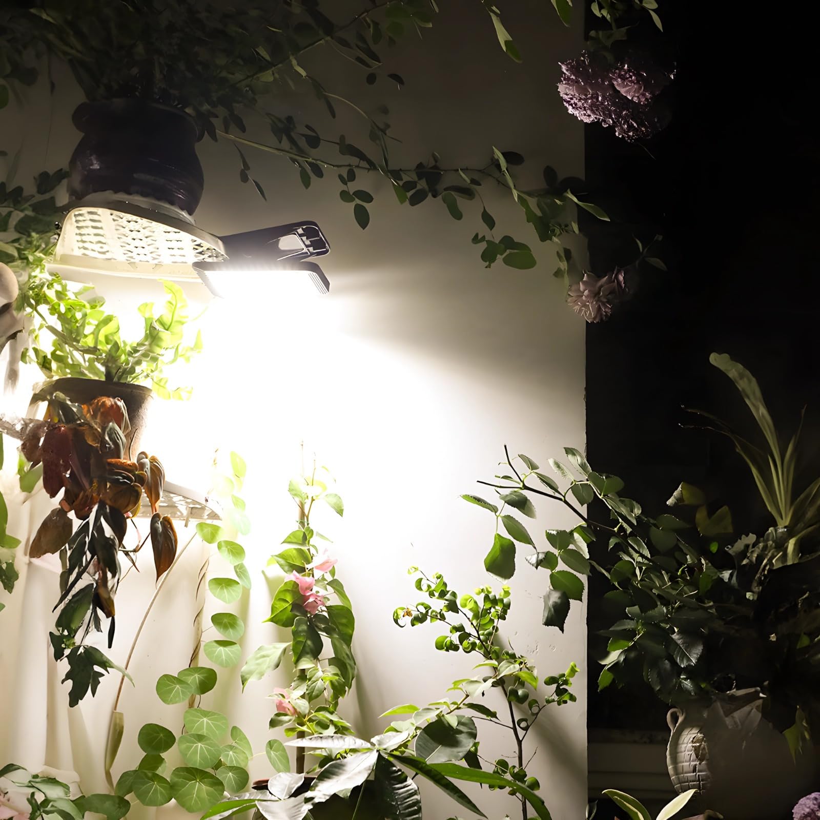 Luci da parete con sensore di movimento a energia solare, luci a clip per esterni impermeabili, doppia ricarica di tipo C, luce bianca/calda, confezione da 2 o 4