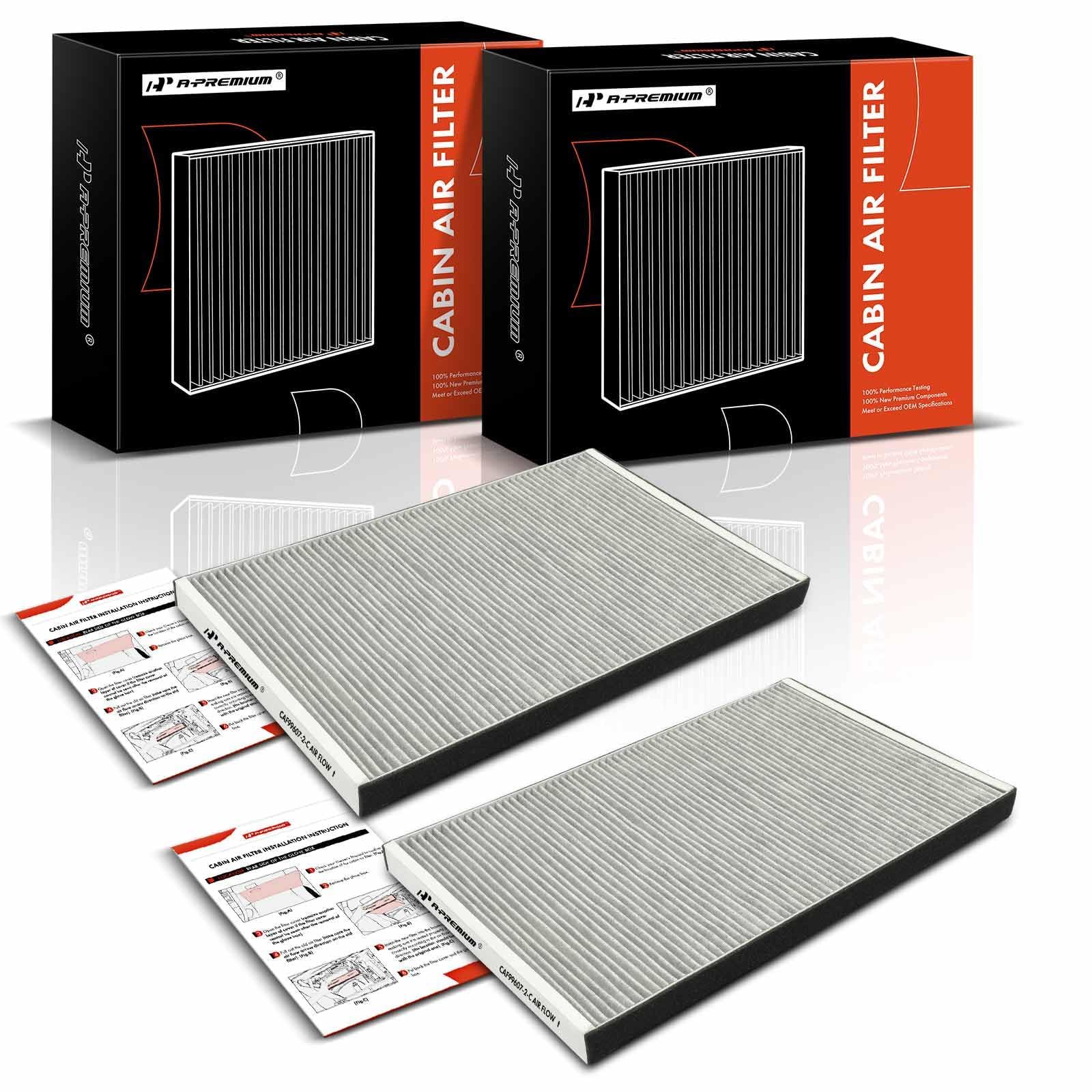 Front Cabin Air Filter With Activated Charcoal - Compatible With Tesla Model X (2016-2023 Models)