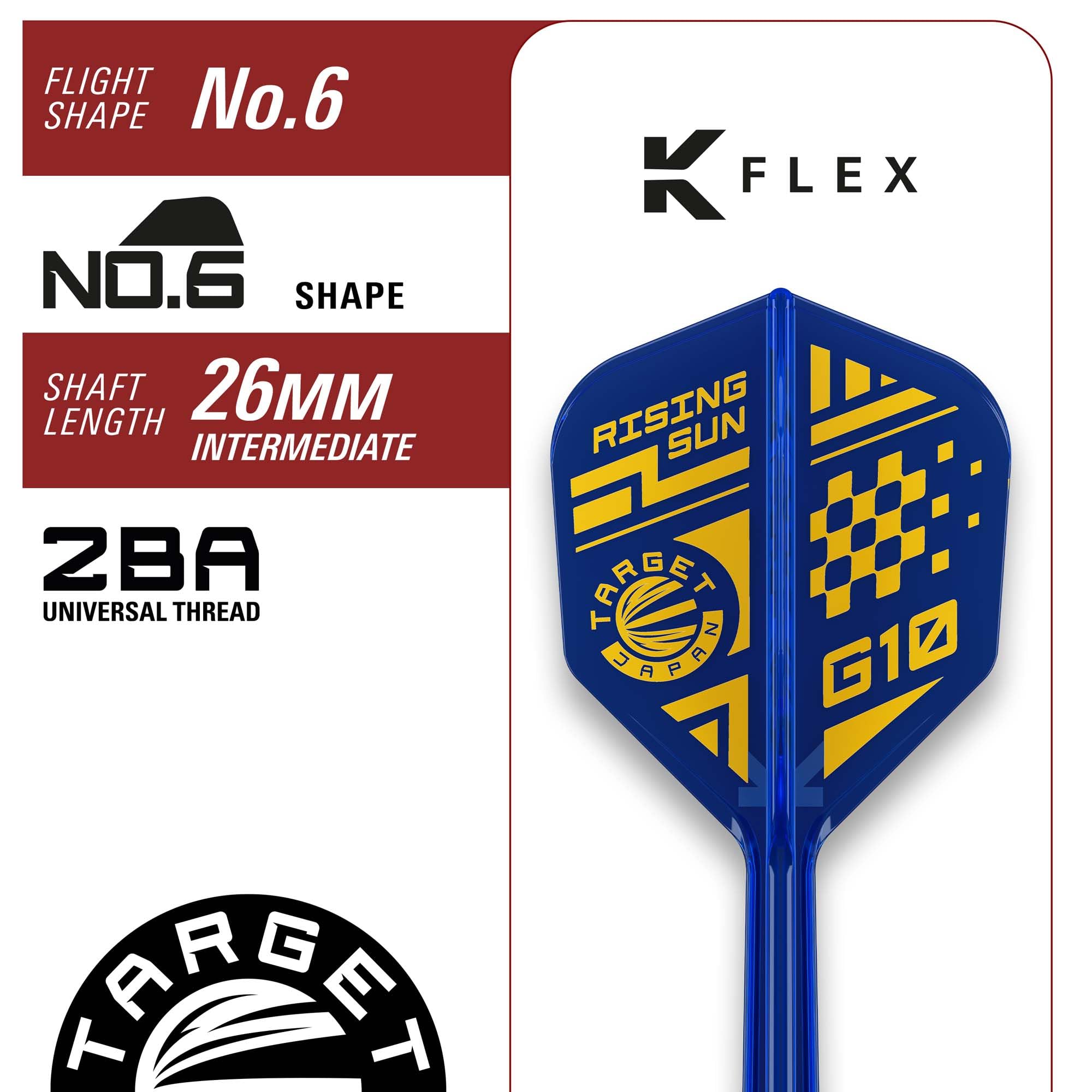 Amazon.com : Target Japan Rising Sun G10 Soft Tip Darts 21.5g, 95