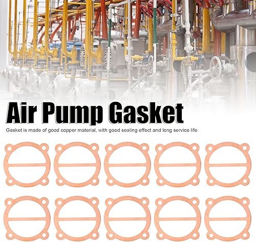 Miniatura 2 de 10 juntas de compresor de aire, placa de válvula de metal con almohadilla de cobre de 2.559 in de diámetro del cilindro para equipo industrial