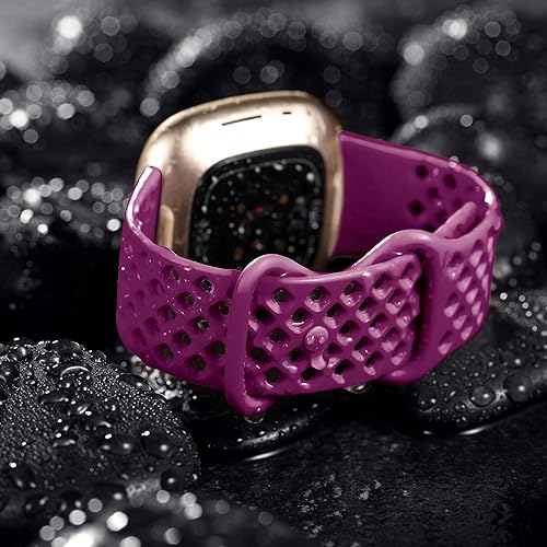 Miniatura 3 de Maledan Compatible con Fitbit Sense Band Fitbit Versa 3 Band Fitbit Sense 2 Band Fitbit Versa 4 Bandas, correa de reloj deportiva impermeable