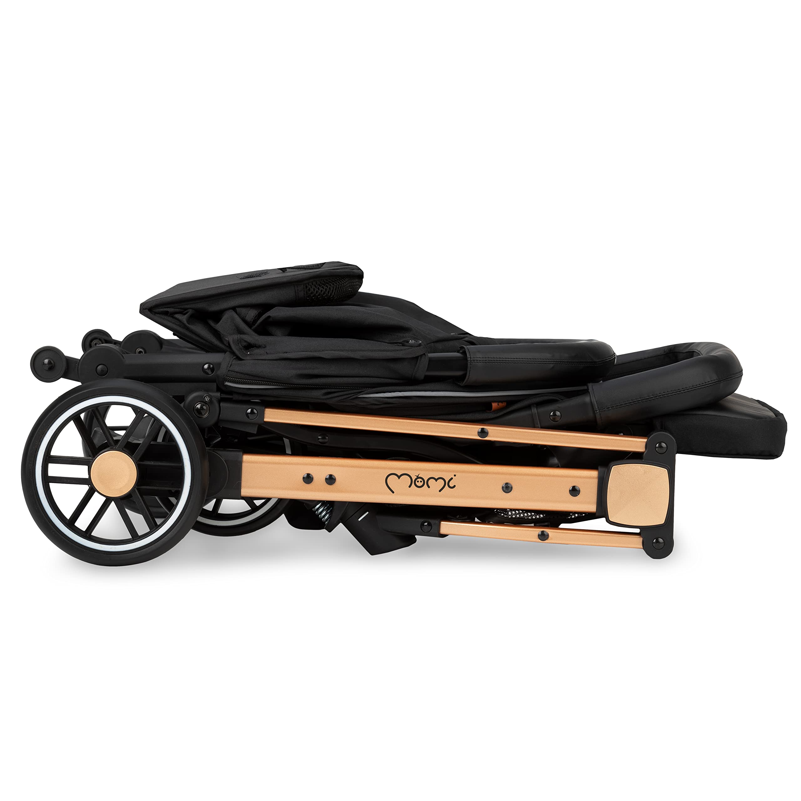 MoMi ESTELLE Reise Buggy Klein Zusammenklappbar Kinderwagen bis 15kg ab 6 Monaten Liegefunktion Leicht 7,5kg 5-Punkt-Sicherheitsgurt