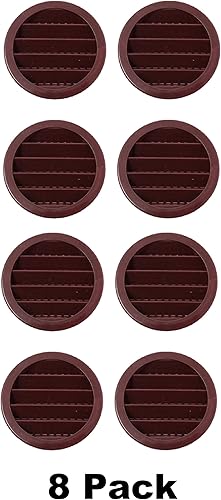 Vista 63 de Cubierta redonda de rejilla de plástico de 3 pulgadas para rejilla de ventilación de reptiles (16, gris)