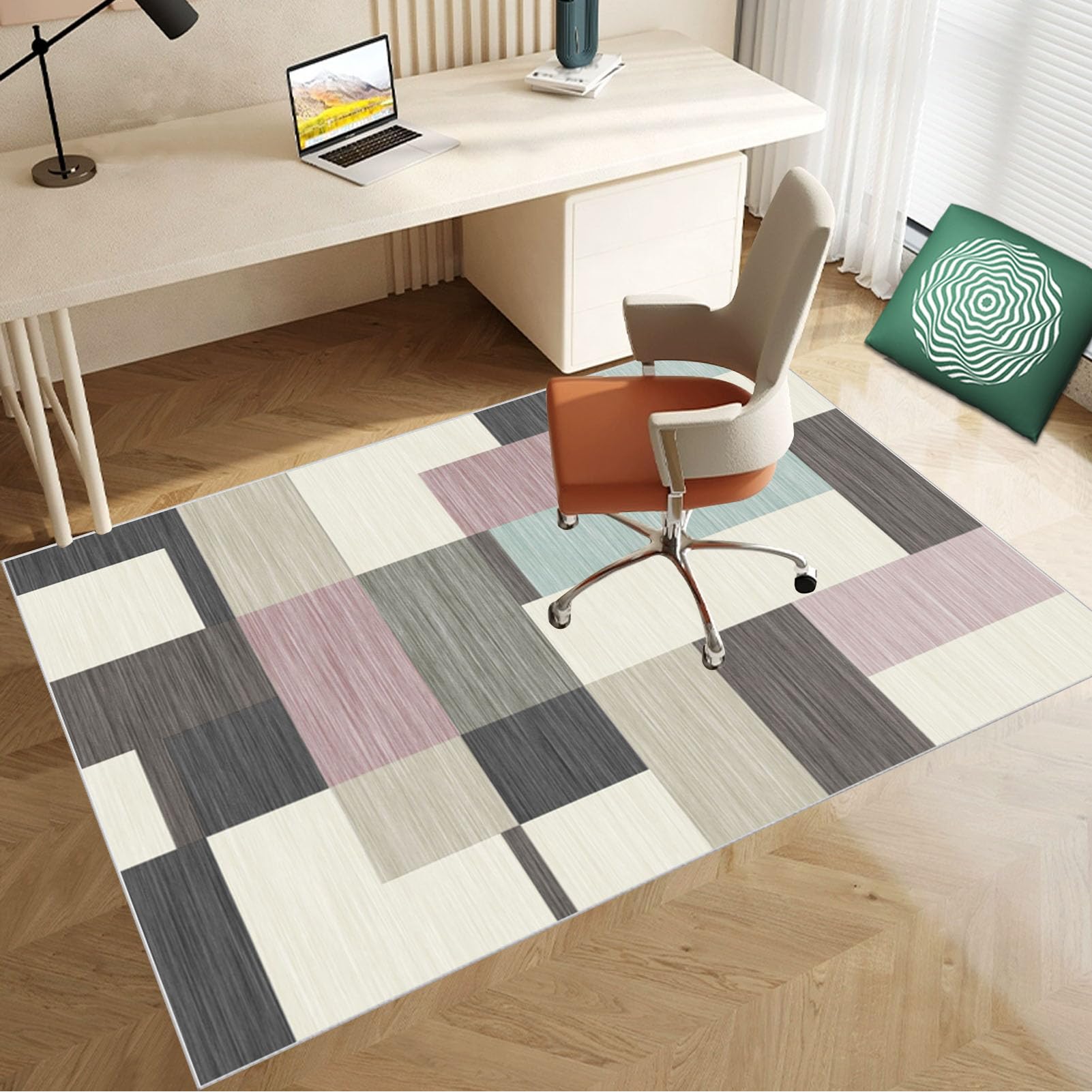 100 x 140 cm Heavy Duty Office Chair Mat for Carpeted Floor Computer Gaming Desk Chair Mat for Carpet Hard Floor Protector Mat for Rolling Chair Carpet Protector Chair Mat Floor Mat for Office Chair