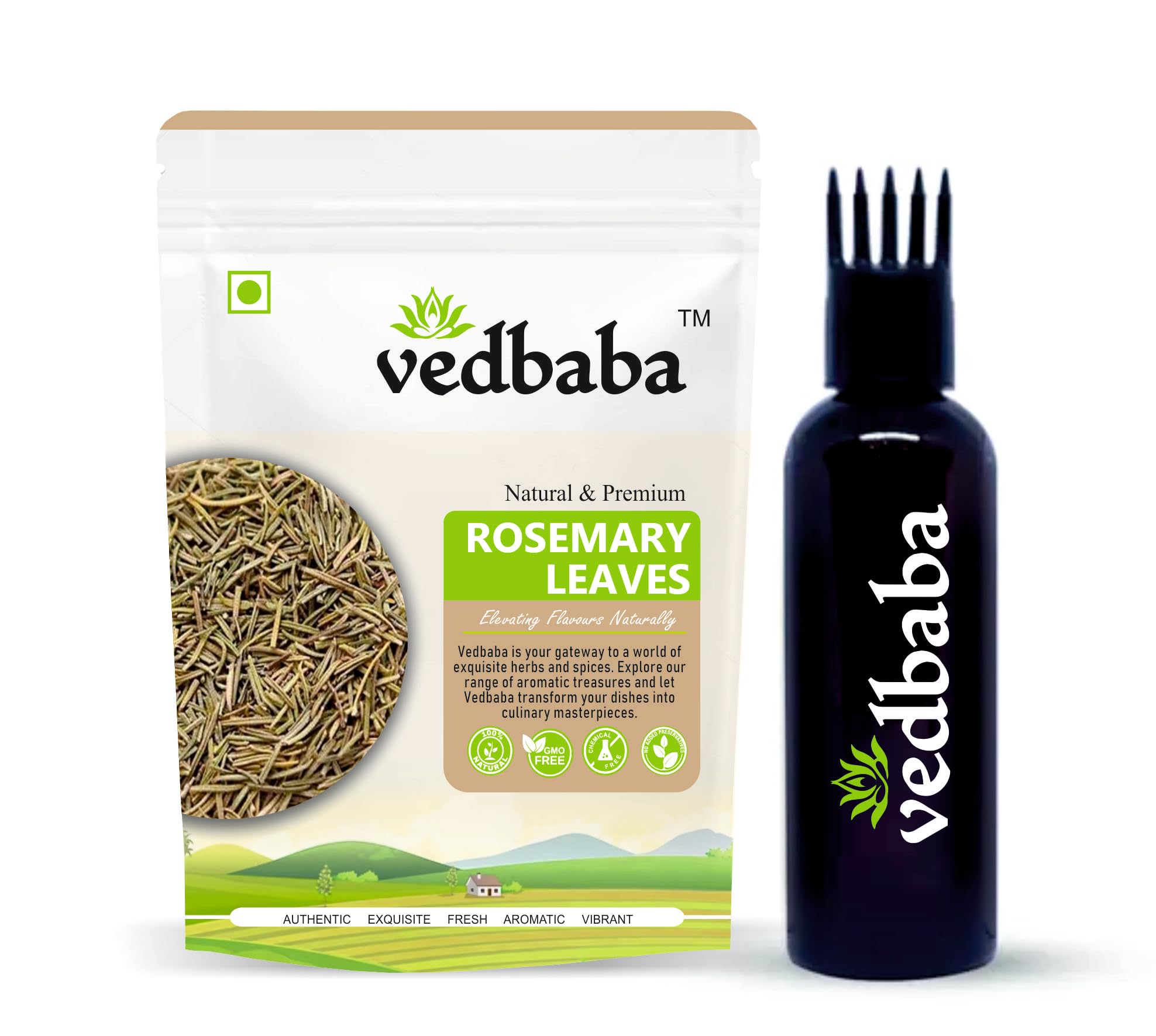Ved Baba Rosemary Dried leaves with Hair Comb Applicator For Hair Growth & Food | Rosemary Tea | Organic Dry Herb | Natural (50 GM) (B0CL6X1DLG) Amazon Price History, Amazon Price Tracker