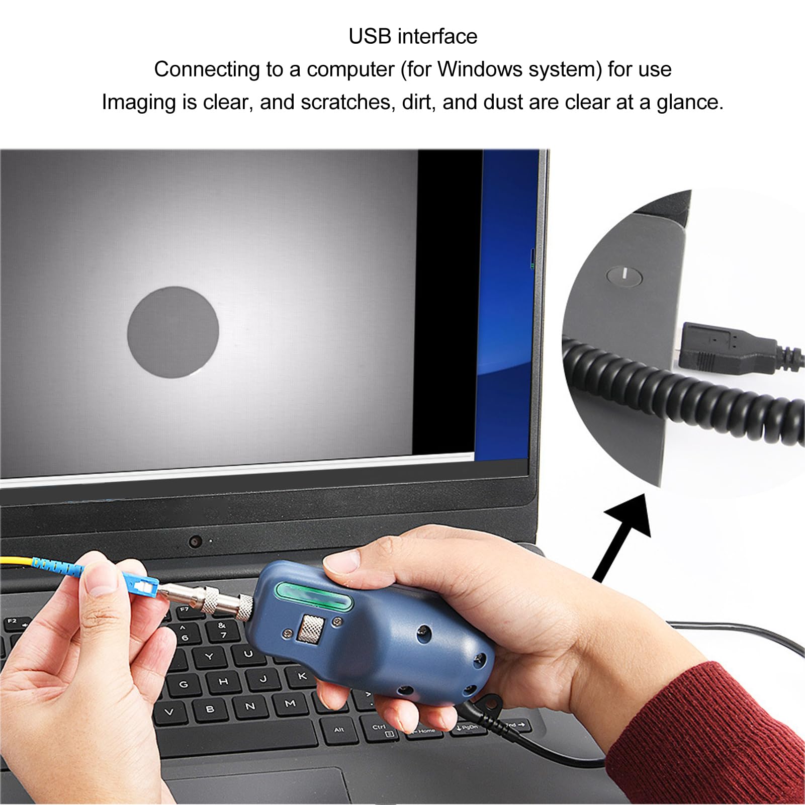 Amazon | xuuyuu ファイバー検査プローブ USB接続 ハンドヘルド 