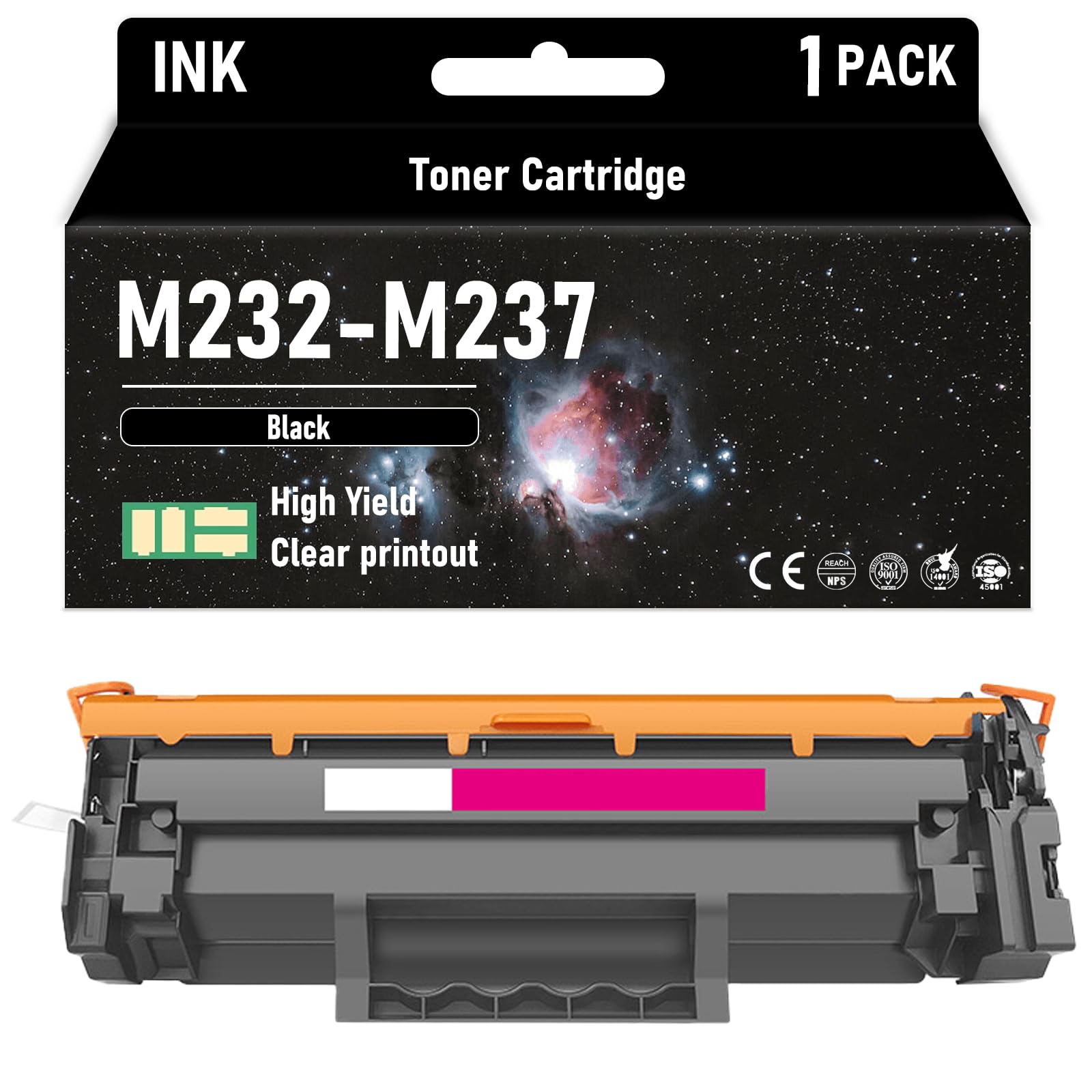 BINGDONGGUAN M232-M237 High Yield Black 1400 Pages Toner Cartridge Compatible for HP Compatible Replacement for HP Laserjet MFP M232-M237 M232e-M237e