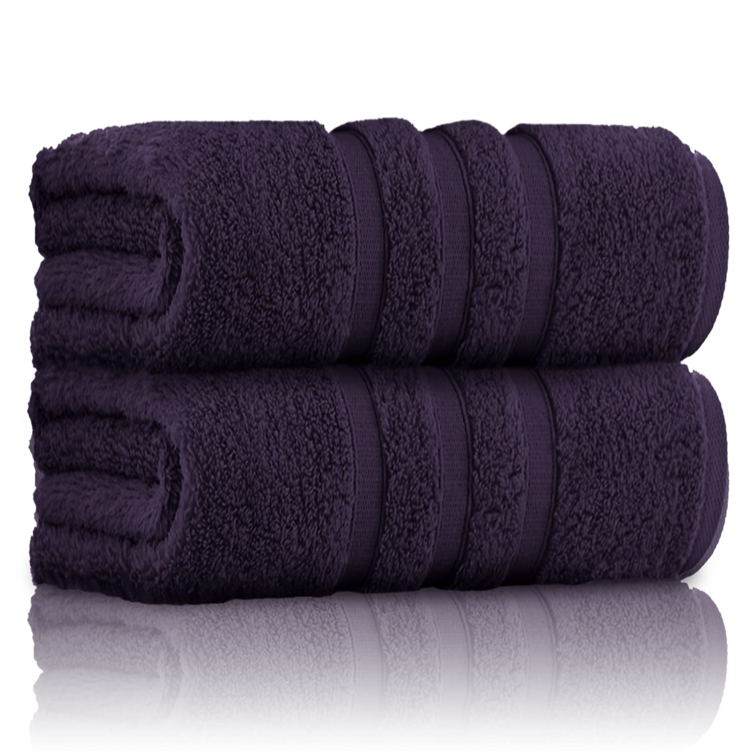 GC GAVENO CAVAILIA 100% Ringspun Cotton, Luxury 550 GSM Zero Twist Towel, Egyptian, Purple, 80x140 Bath Sheet