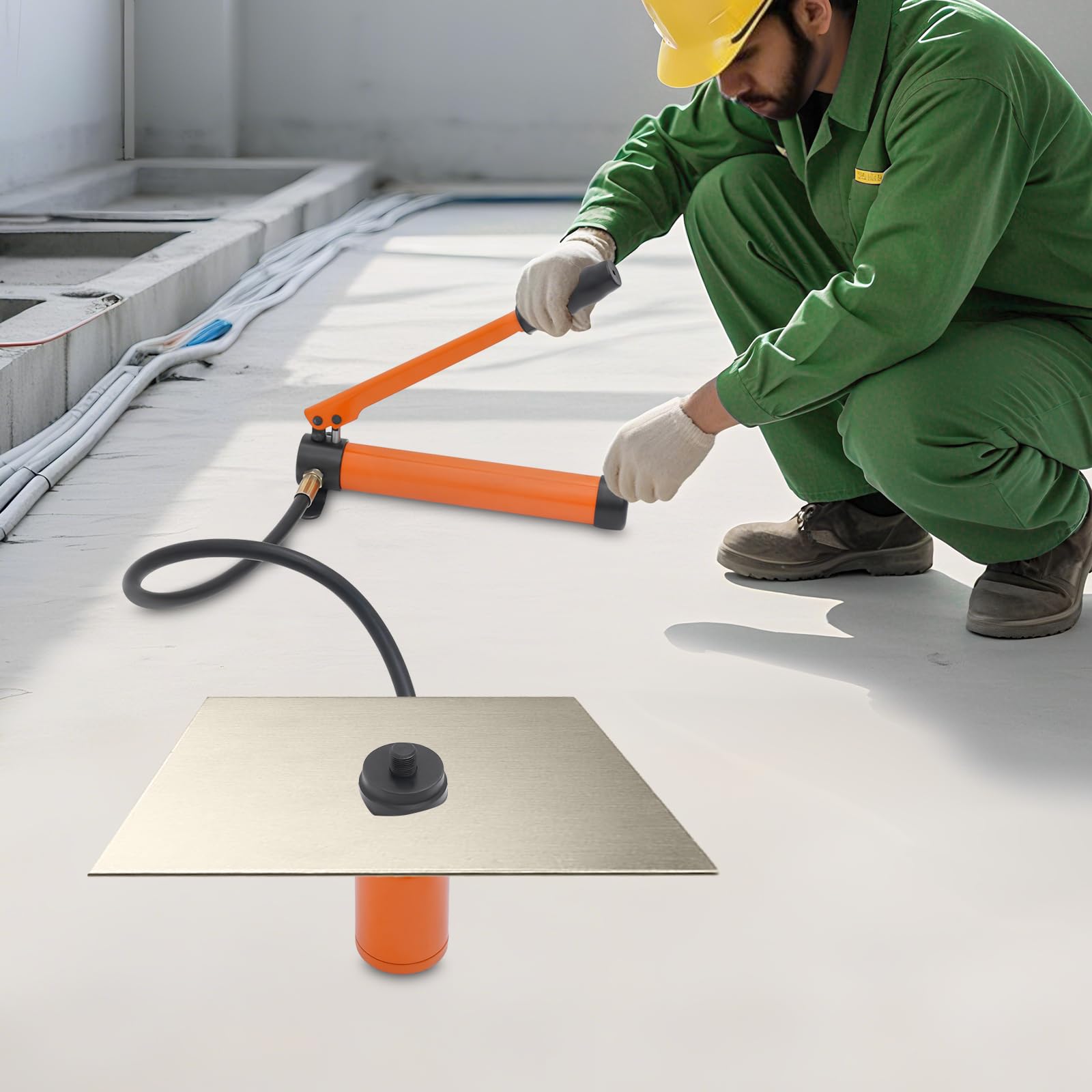Set di punzonatrici idrauliche per fori Knockout, con 6 fustelle (1/2, 3/4, 1, 1-1/4, 1-1/2, 2 pollici), perforatrici idrauliche per industria, edilizia ed elettrici, lamiera di metallo