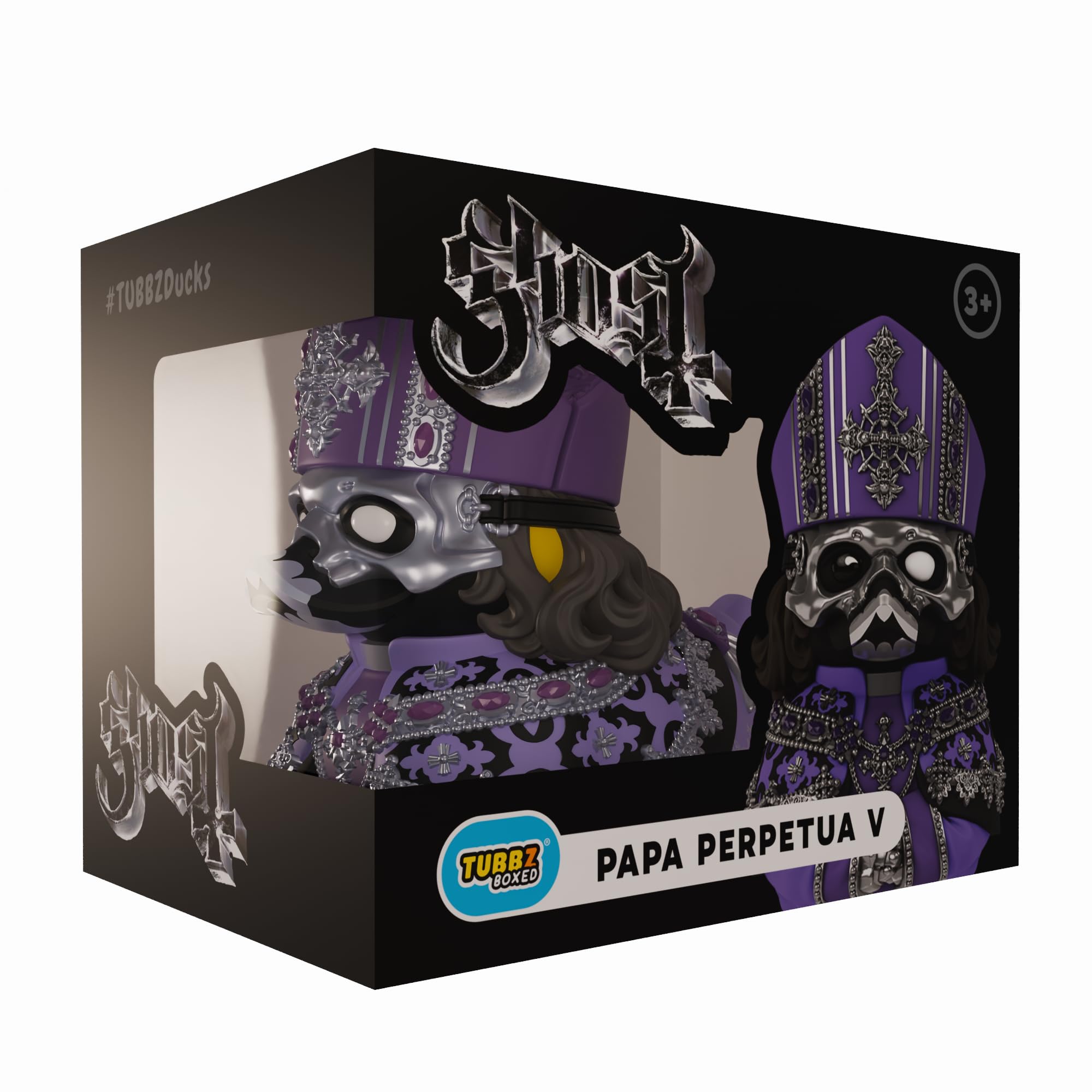 TUBBZ Boxed Edition: Ghost - Papa Perpetua V Cosplaying Rubber Duck Vinyl Figure – Official Collectible for Fans of Ghost the band