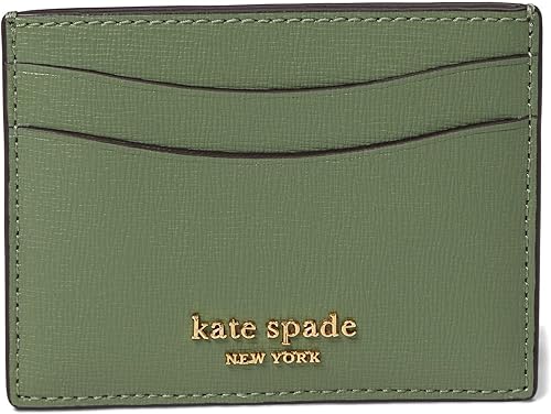Kate Spade New York Morgan Saffiano - Tarjetero de cuero, Romaine, Tarjetero de cuero Morgan Saffiano