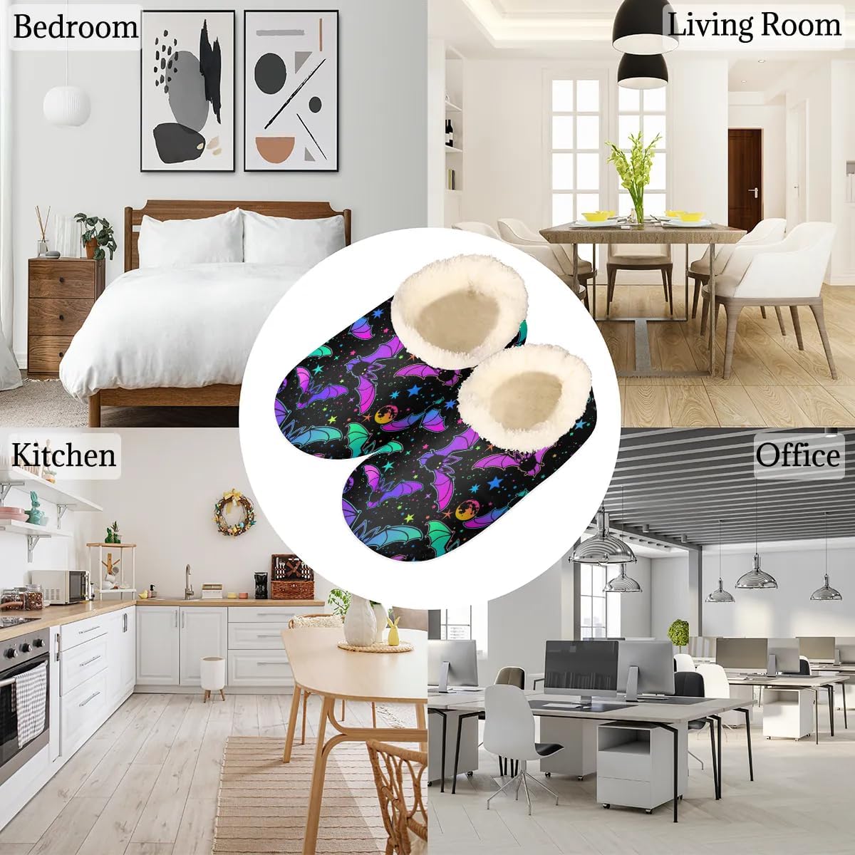 Slipper for Women Men, Fuzzy Memory Foam House Slippers Soft Cozy Warm Closed Back Slippers Lightweight Non-Slip Home Shoes Indoor Slippers - Image 6