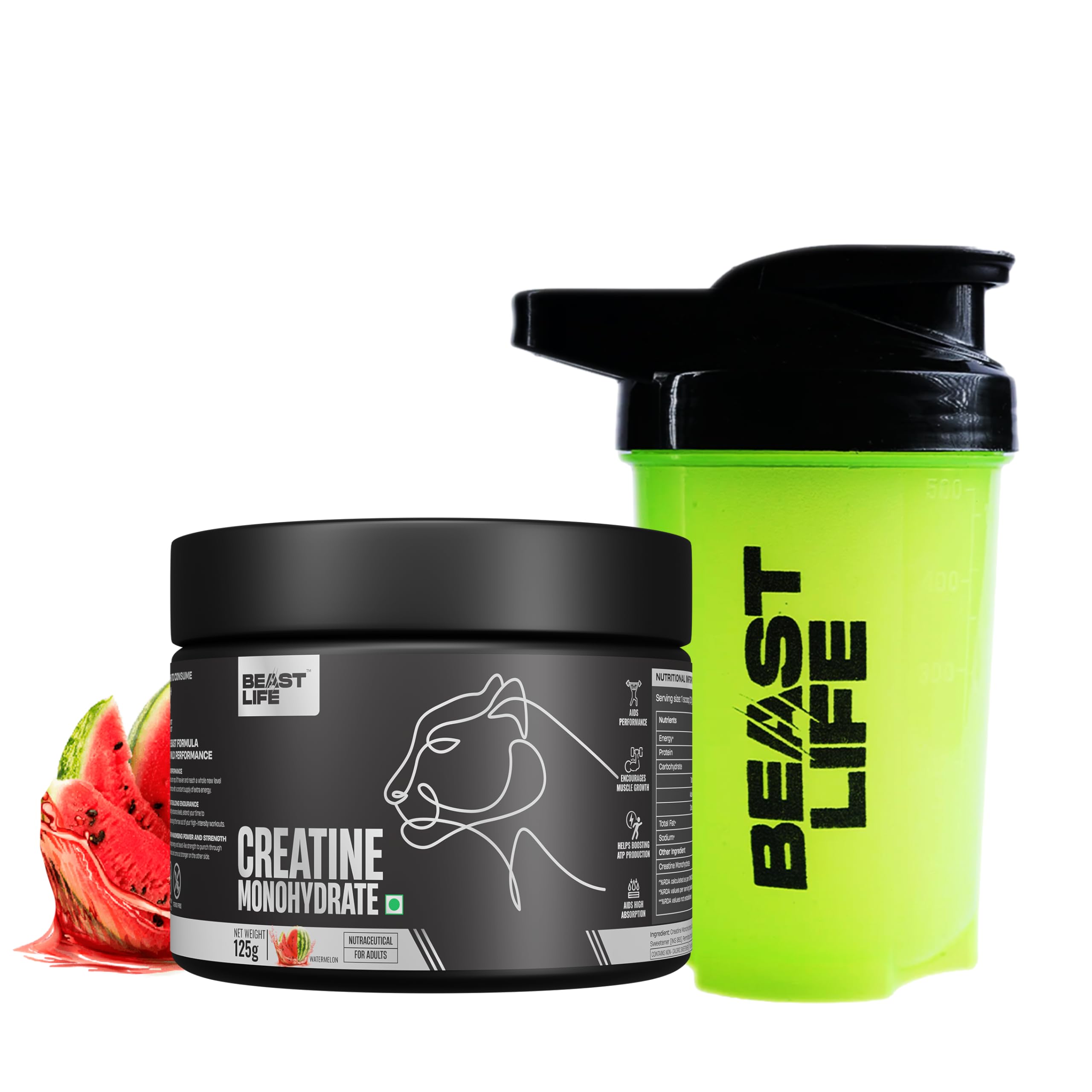 BeastLife Micronised Creatine Monohydrate with Free Shaker | 100g | 33 Servings | Unflavoured | NABL Lab Tested | Rapid Absorption for Muscle Strength & Athletic Performance | Super Micronised Creatine Powder — Amazon image 13