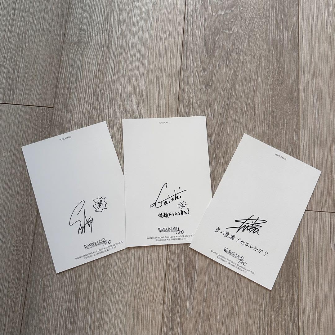 WANDS　FC会報vol1〜6・グリーティングカード・アーティストカード WANDS FC会報vol1〜6・グリーティングカード・アーティストカード