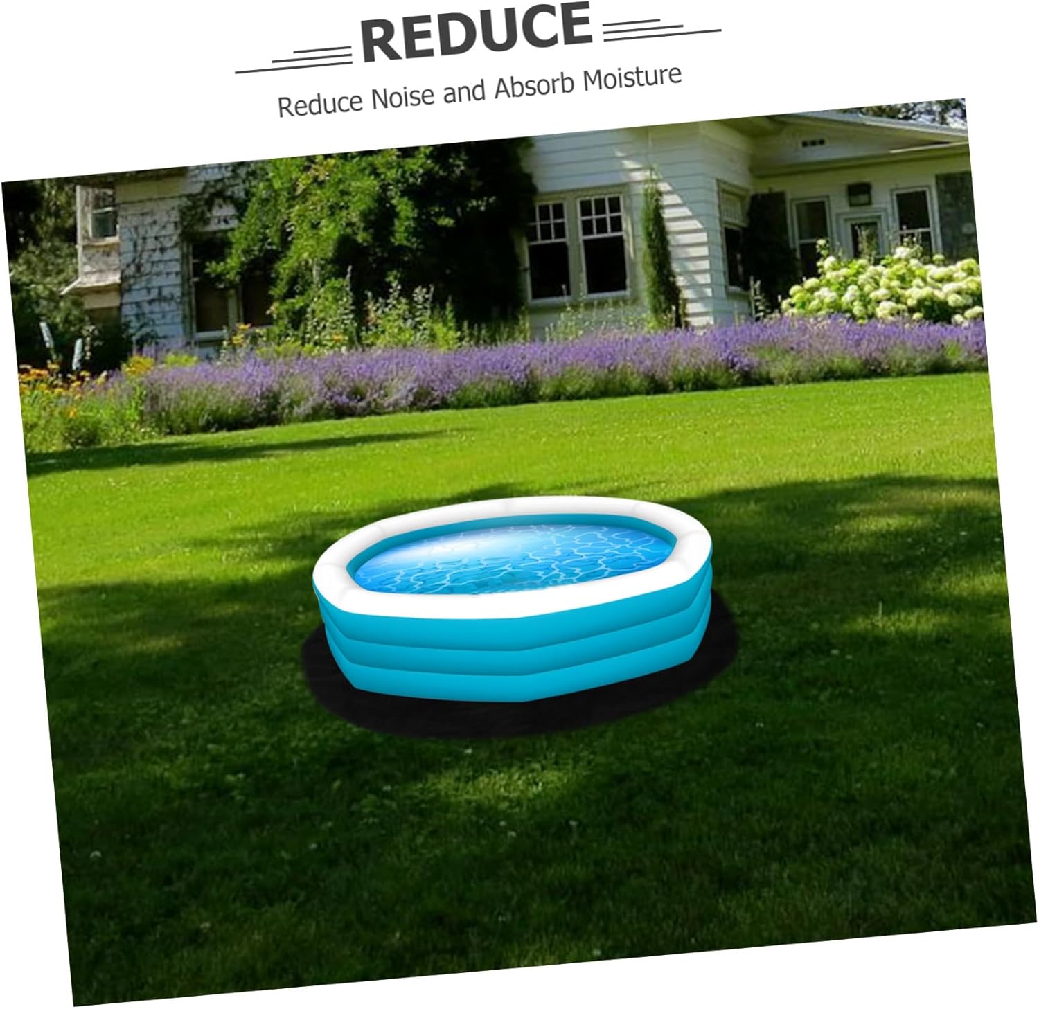 Hot Tub Protective Mat Round and Non- Felt Pad for Hardwood Floors Moisture Barrier for Yoga BBQ and Pet Use