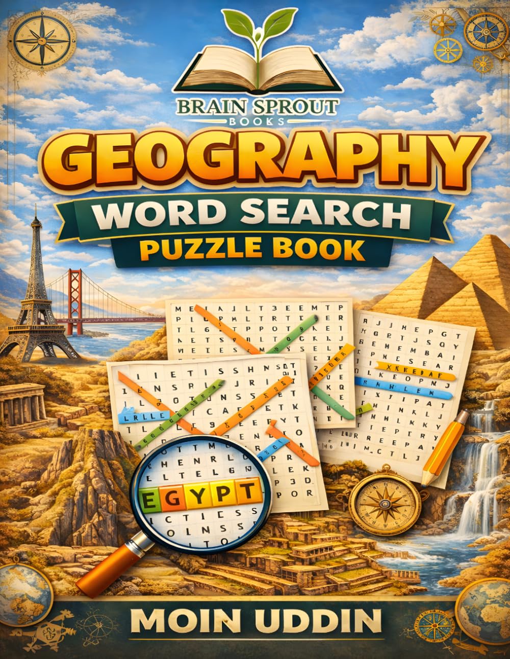 World Geography Word Search Puzzle Book: 100 Challenging Word Searches Covering Countries, Capitals & Landmarks for Adults, Teens & Classroom Use