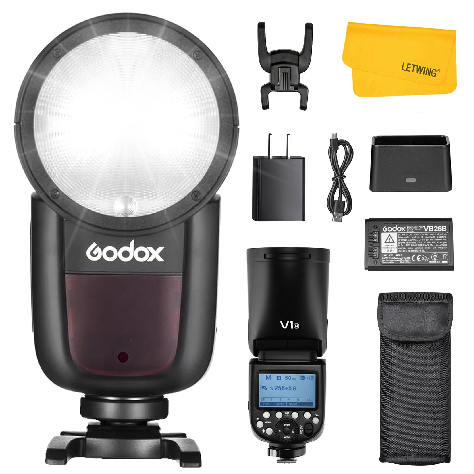 家電 NIKON Z6 + 24120mm + 50mm + godox v1 Amazon.com : Godox V1 V1-N V1N Flash for Nikon, 2.4G TTL Round