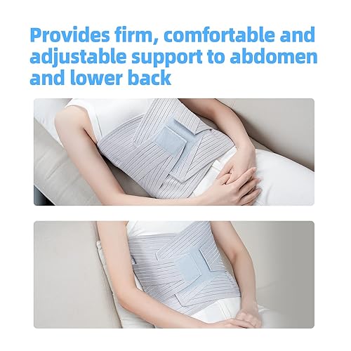 Miniatura 6 de Solmyr Soporte lumbar para espalda, faja abdominal, cinturón de soporte de cintura inferior, cinturón de soporte de espalda, envoltura de