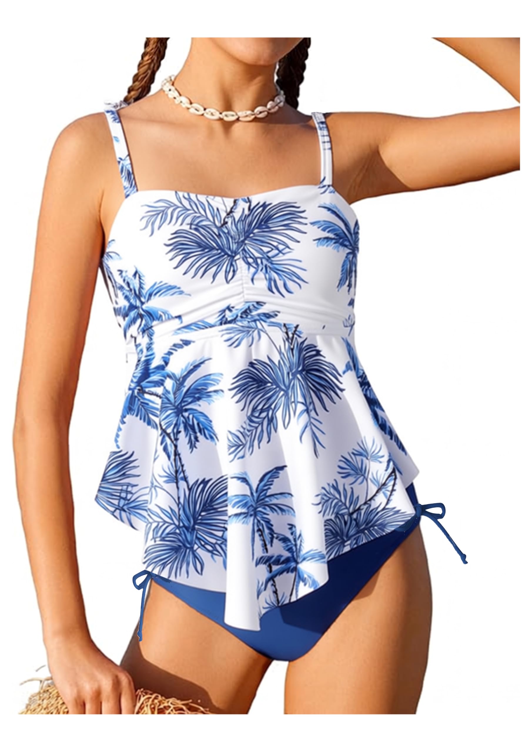 Photo 1 of GRACE KARIN Girls Tankini Swimsuit Teen Bathing Suit with Padded Size 10-12
