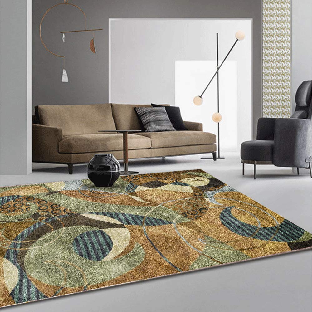 Tapis de chambre doux 180x200cm jaune pour un intérieur accueillant