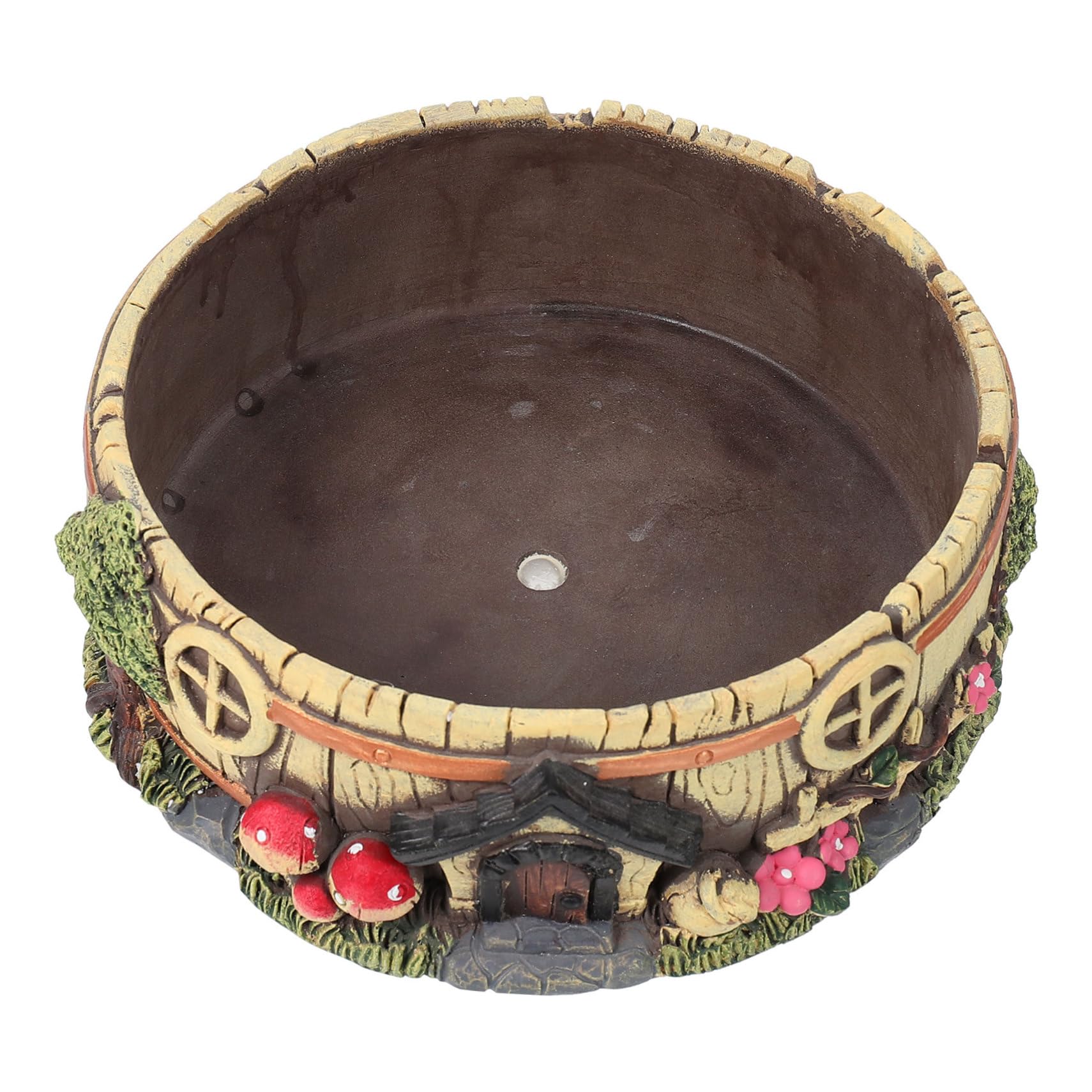 Pot de fleurs ciment motif champignon pour sublimer votre decoration de terrasse et salon