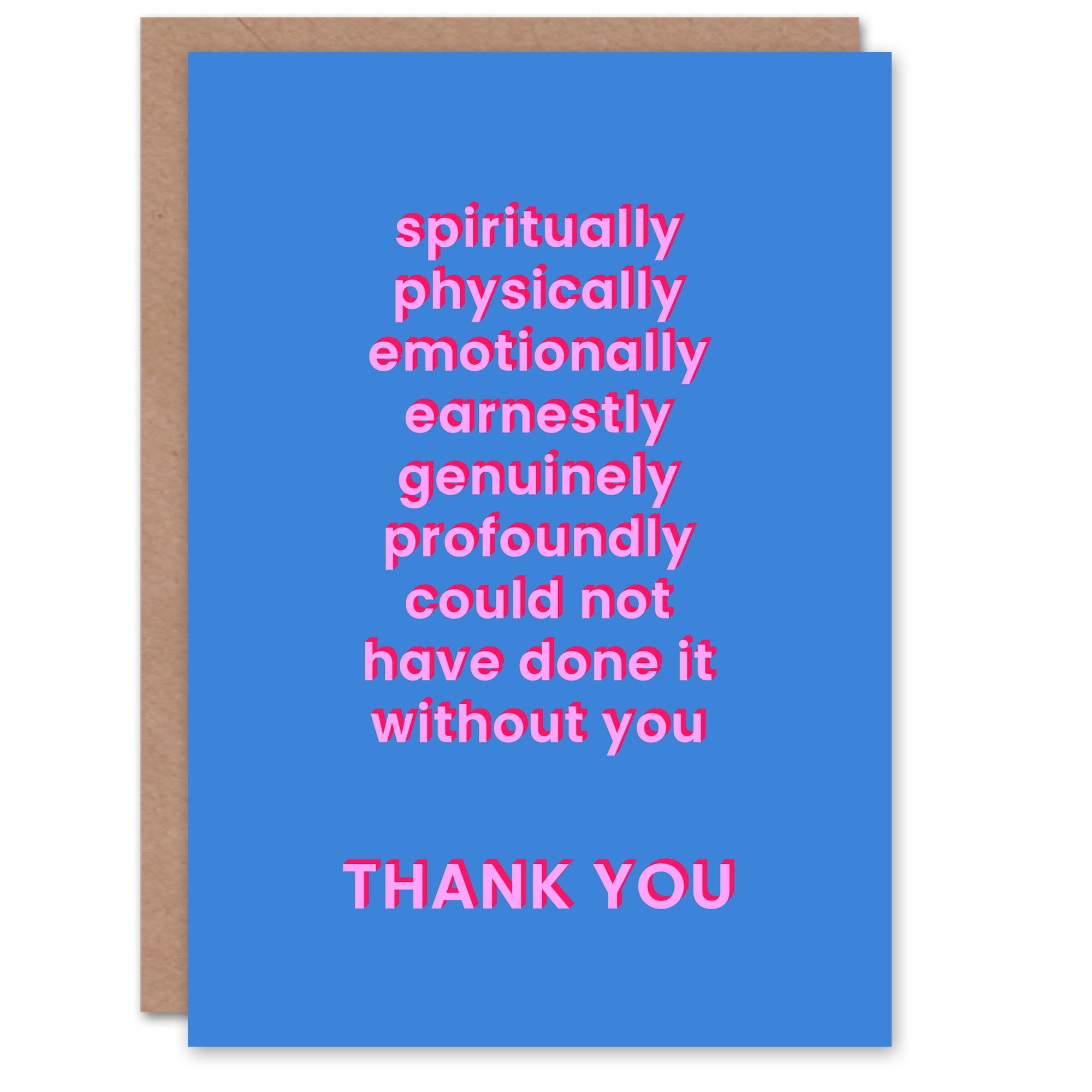 Artery8 - Greeting Card - Thank You Card - Blue