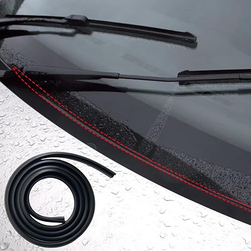 1 tira de sello de goma para parabrisas, tira de sello de goma para parabrisas delantero del automóvil, burlete de sellado de automóvil en forma de