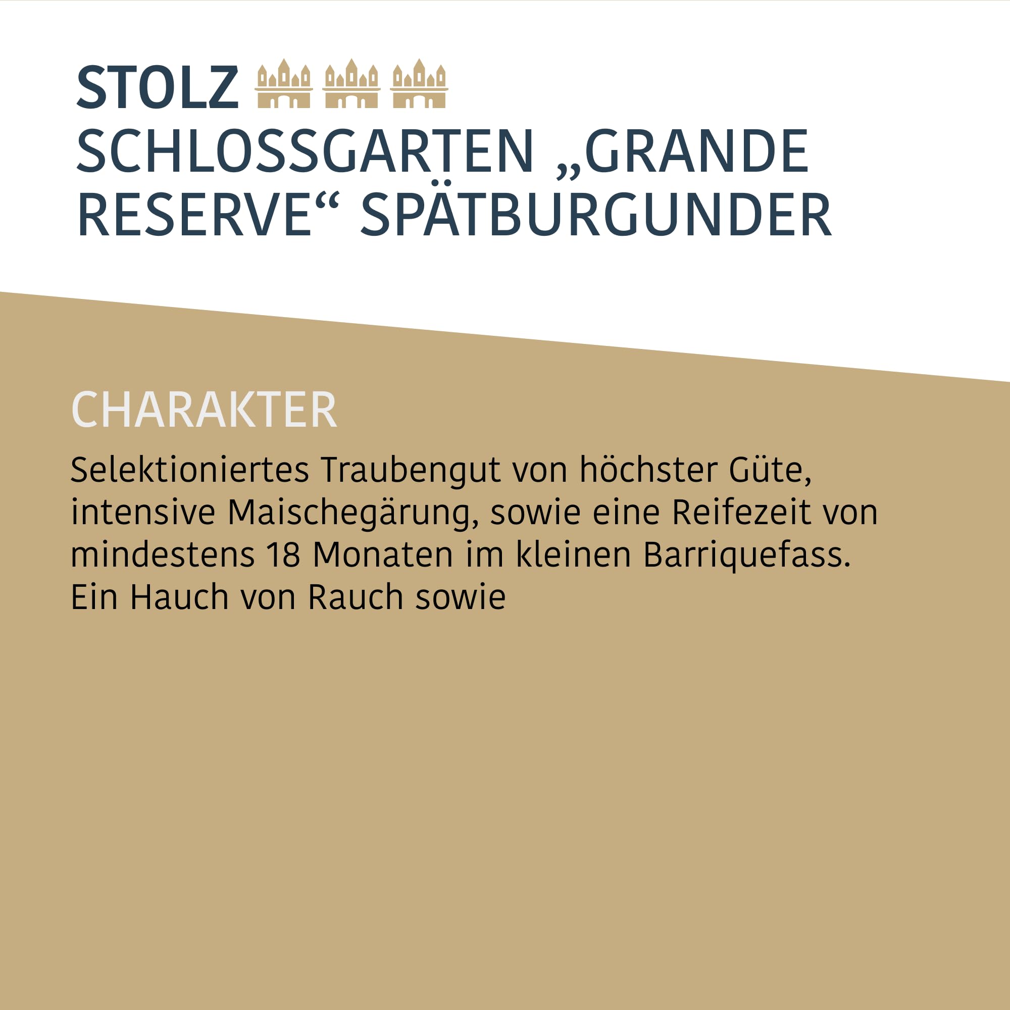 Burkheimer Spätburgunder trocken Grande Reserve - Rotwein Auslese aus dem Schlossgarten mit Kirsch- & Waldbeeraromen - Stolz Kollektion - vom Kaiserstuhl (3 x 0,75l)