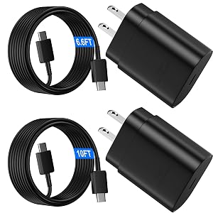 USB C Android Charger Fast Charging Cord Super Fast Phone Chargers 10FT 6 6FT C to C Type