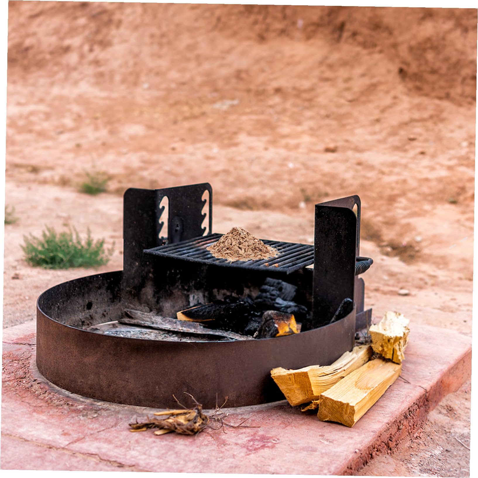 SHINEOFI Trucioli di Legno Hickory per BBQ e Grigliate Pacchetto da Legno Naturale per Affumicatura di Carne per Cottura al Forno e Arrosti con Aroma Affumicato Autentico