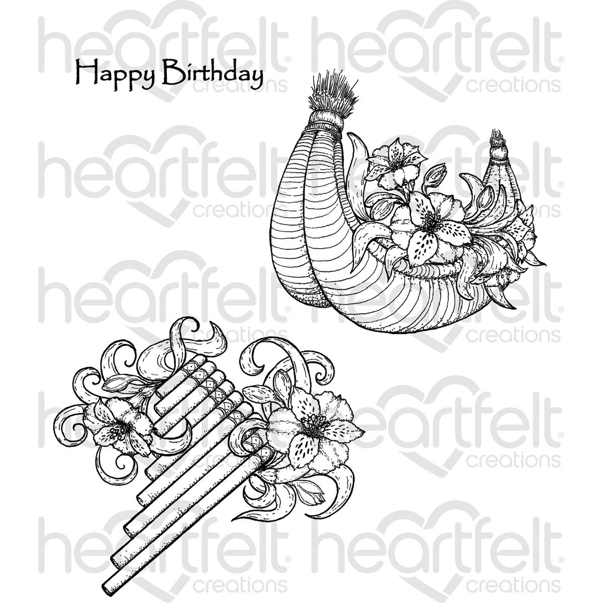 Tampon en caoutchouc étirable Heartfelt Creations pour personnaliser vos albums de famille