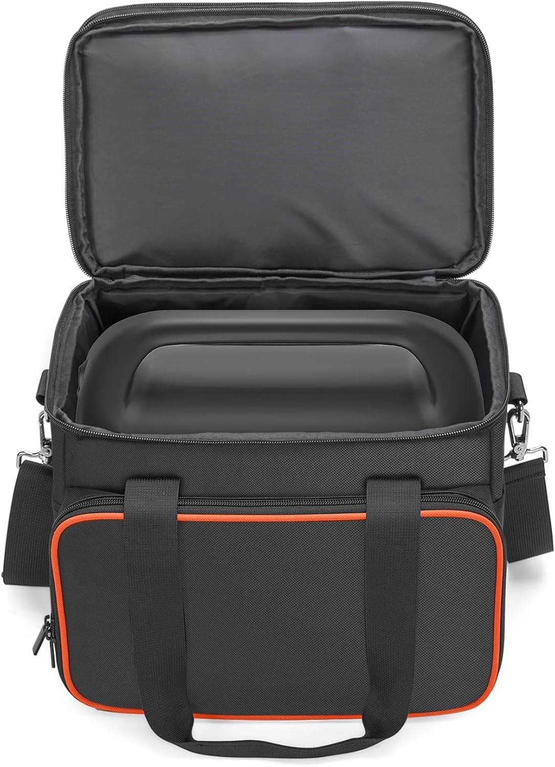 Trunab Double-Layer Carrying Case Compatible with Jackery Portable Power Station Explorer 500, Battery Case with Waterproof Bottom and Upper Compartment for Charging Accessories